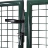 Fence Gate Steel 306x150 cm Green