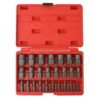 25 Piece Multi-Spline Screw Extractor Set Steel