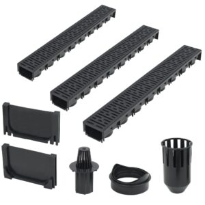 Drainage Channels 3 pcs Plastic 3 m