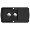 Granite Kitchen Sink Double Basin Black