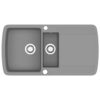 Granite Kitchen Sink Double Basin Grey