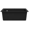 Granite Kitchen Sink Single Basin Black