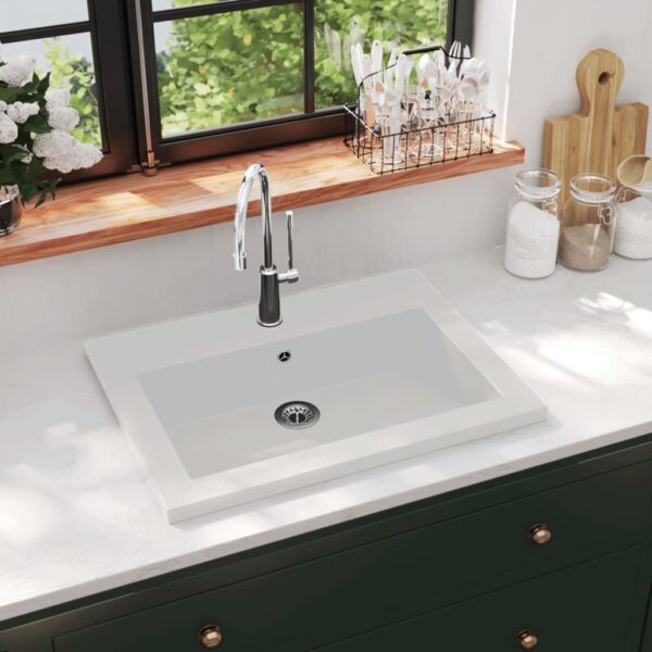 Granite Basin 600x450x120 mm White
