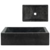 Sink 45x30x12 cm Marble High Gloss Black