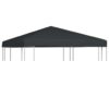 Gazebo Top Cover 310 g/mA square 3x3 m Grey