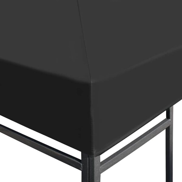 Gazebo Top Cover 310 g/mA square 3x3 m Grey