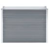 Garden Raised Bed Galvanised Steel 100x40x77 cm Grey