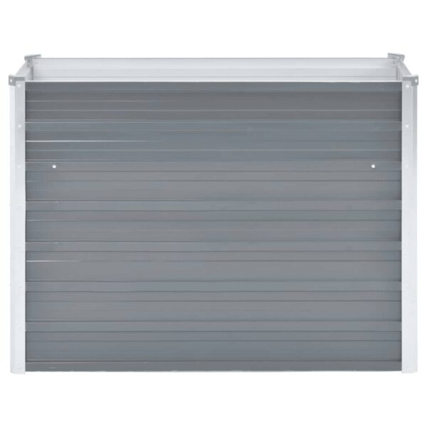 Garden Raised Bed Galvanised Steel 100x40x77 cm Grey