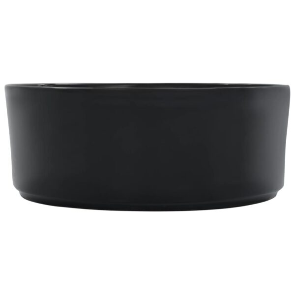 Wash Basin 36x14 cm Ceramic Black