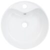 Wash Basin with Overflow 36x13 cm Ceramic White