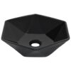 Wash Basin 41x36.5x12 cm Ceramic Black