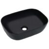 Wash Basin 45.5x32x13 cm Ceramic Black