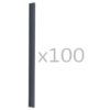 100 pcs Fence Strip Clips PVC Anthracite