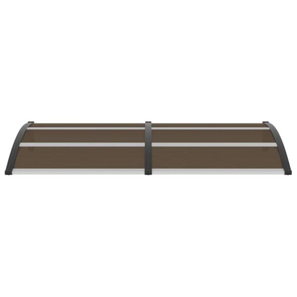 Door Canopy Black 200x100 cm PC