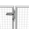 Garden Gate Galvanised Steel 415x200 cm Silver