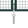 Garden Gate Steel 400x150 cm Green
