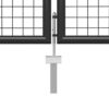 Garden Gate Steel 350x75 cm Anthracite