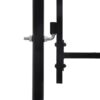 Garden Gate Steel 1.75x4 m Black