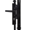 Garden Gate Steel 1.75x4 m Black