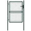 Garden Gate Steel 100x125 cm Green