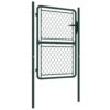 Garden Gate Steel 100x125 cm Green
