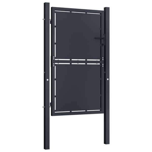 Garden Gate Steel 100x150 cm Anthracite