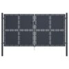 Garden Gate Steel 300x150 cm Anthracite