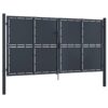 Garden Gate Steel 300x150 cm Anthracite