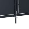 Garden Gate Steel 300x150 cm Anthracite