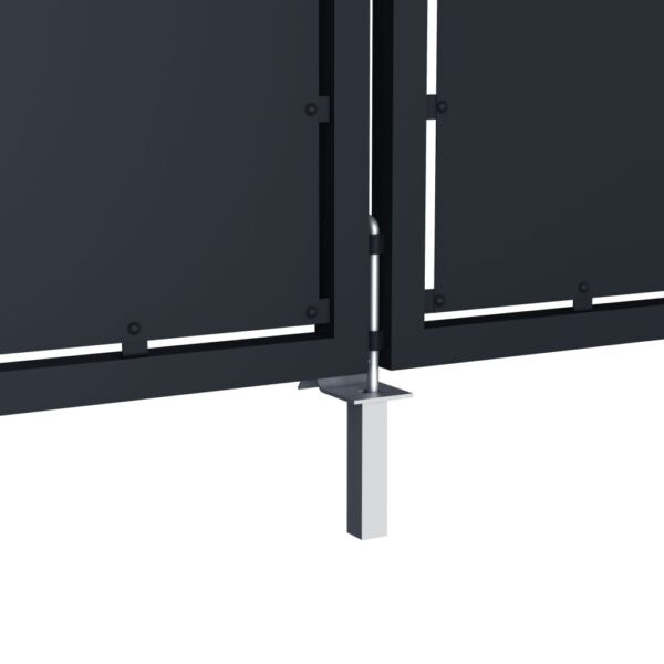 Garden Gate Steel 300x150 cm Anthracite