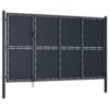 Garden Gate Steel 350x150 cm Anthracite