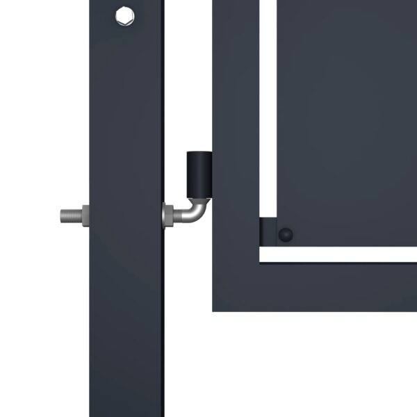 Garden Gate Steel 350x150 cm Anthracite