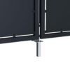 Garden Gate Steel 350x150 cm Anthracite