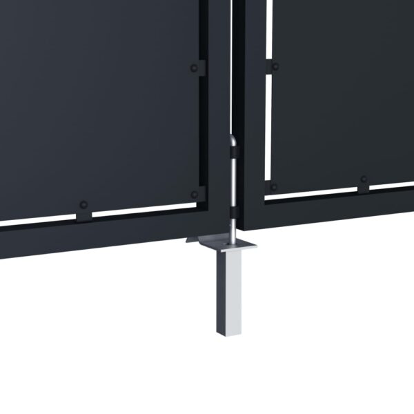 Garden Gate Steel 350x150 cm Anthracite