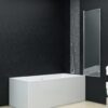 Folding Shower Enclosure 3 Panels ESG 130x138 cm