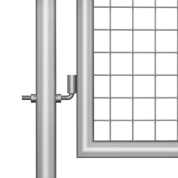 Garden Gate Galvanised Steel 105x125 cm Silver