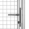 Garden Gate Galvanised Steel 105x125 cm Silver