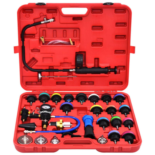 28 Piece Cooling System  &  Radiator Cap Pressure Tester