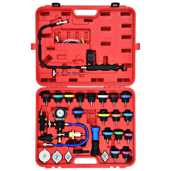 28 Piece Cooling System  &  Radiator Cap Pressure Tester