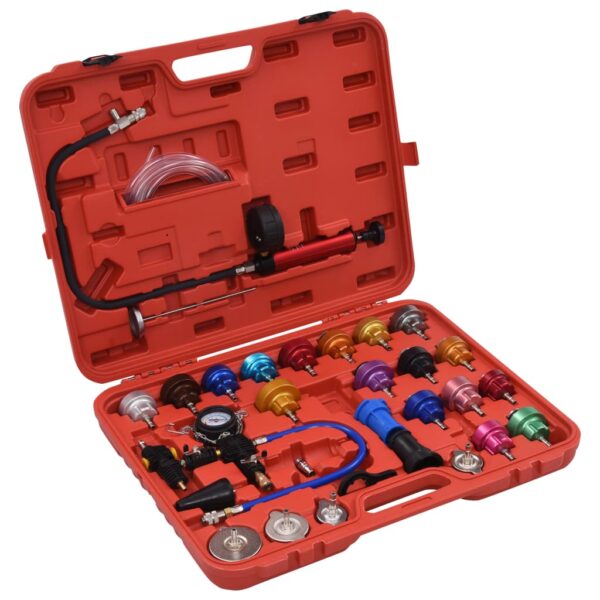 28 Piece Cooling System  &  Radiator Cap Pressure Tester