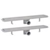 Linear Shower Drain 2 pcs 630x140 mm Stainless Steel