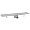 Linear Shower Drain 2 pcs 630x140 mm Stainless Steel
