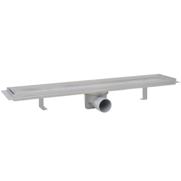 Linear Shower Drain 2 pcs 630x140 mm Stainless Steel