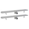 Linear Shower Drain 2 pcs 830x140 mm Stainless Steel