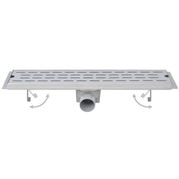 Linear Shower Drain 2 pcs Bubble 730x140 mm Stainless Steel