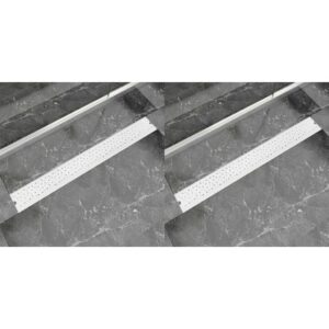 Linear Shower Drain 2 pcs  Bubble 930x140 mm Stainless Steel