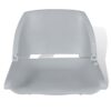 Boat Seat Foldable Backrest No Pillow Grey 48x51x41 cm