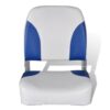 Boat Seat Foldable Backrest With Blue-white Pillow 41x36x48cm