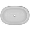 Luxury Ceramic Basin Oval-shaped Sink White 63 x 42 cm