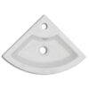 Wash Basin with Overflow 45x32x12.5 cm White